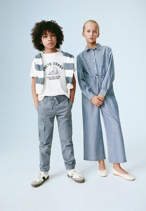 MANGO - Trousers kenia - lt pastel blue