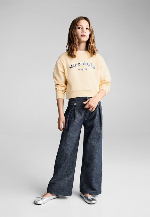 MANGO - Sweatshirt etoiles - medium yellow