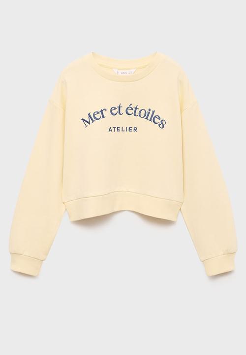 MANGO - Sweatshirt etoiles - medium yellow