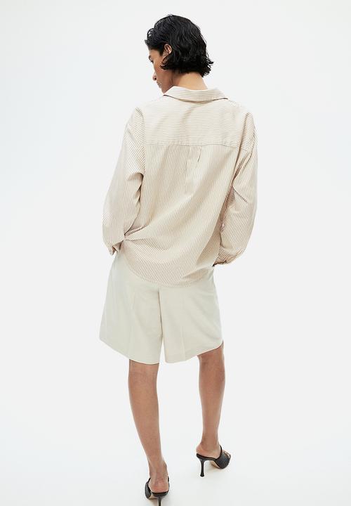 H&M - Regular-fit shirt -  cream/striped