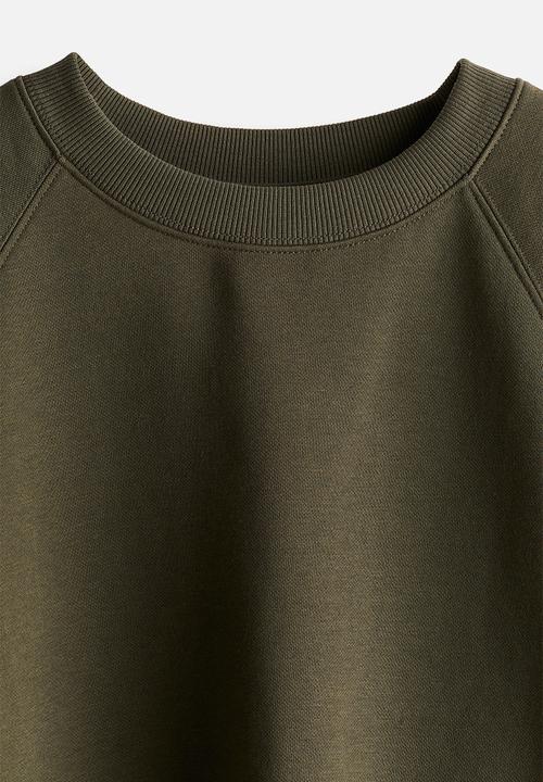 H&M - Sweatshirt - dark khaki gre