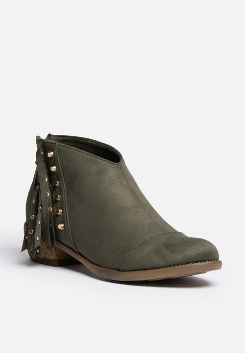 SISSY BOY - Fringe ankle boot