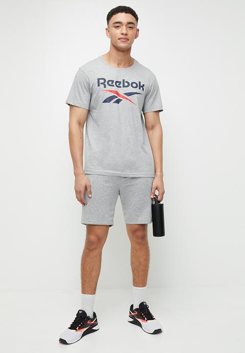 Reebok - Reebok Identity Big Logo Tee - Mgreyh/Vecnav/Vecred