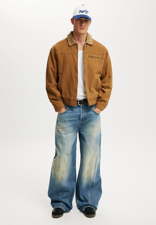 Cotton On - Super Baggy Balloon Jean - Grease Blue