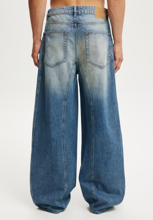 Cotton On - Super Baggy Balloon Jean - Grease Blue