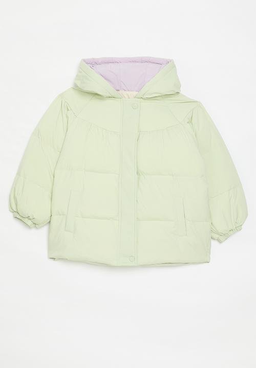 Pop Candy - Hooded puffer jacket - green