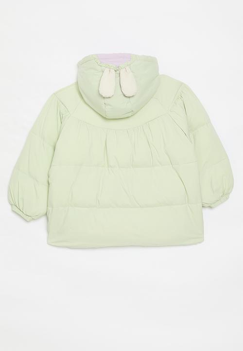 Pop Candy - Hooded puffer jacket - green