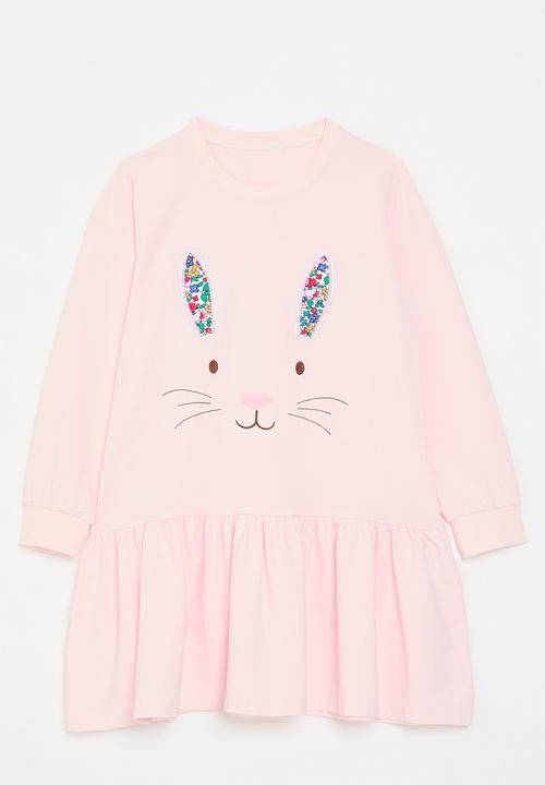 Pop Candy - Applique tiered dress - pink