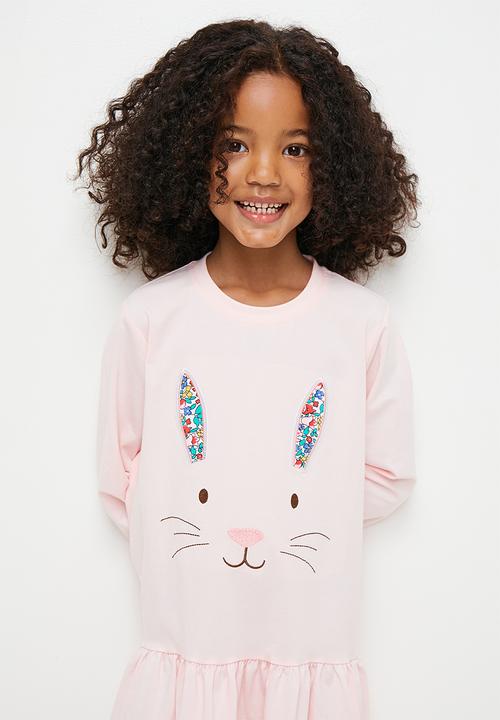 Pop Candy - Applique tiered dress - pink