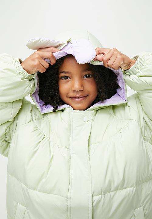 Pop Candy - Hooded puffer jacket - green