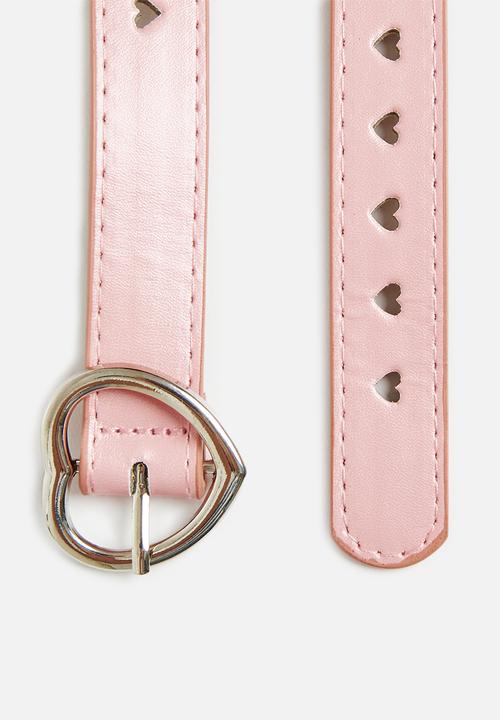 Pop Candy - Heart shaped Cut out belt-pink