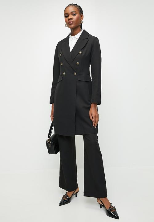 Stella Morgan - Double breasted coat - Black