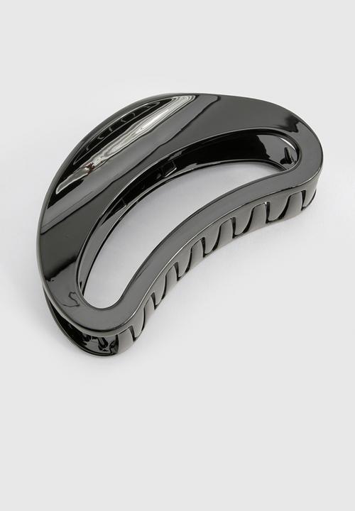 boohoo - Oversized Claw Clip - black