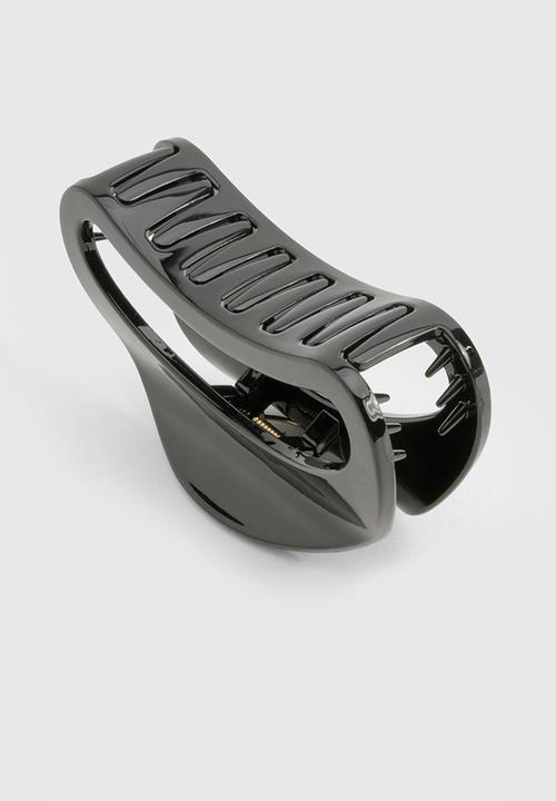 boohoo - Oversized Claw Clip - black