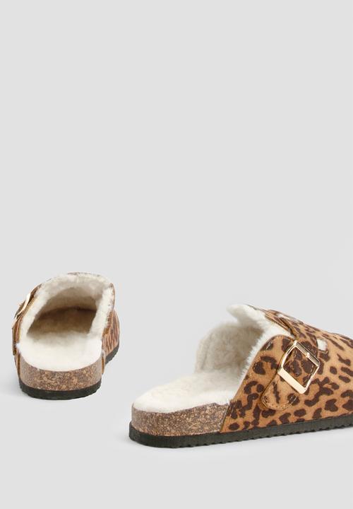 boohoo - Slip On Cosy Mules - Leopard
