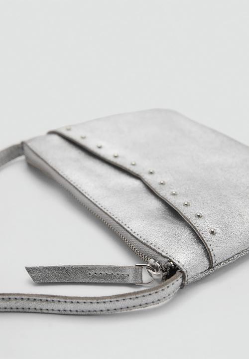 MANGO - Mini bag silver - silver