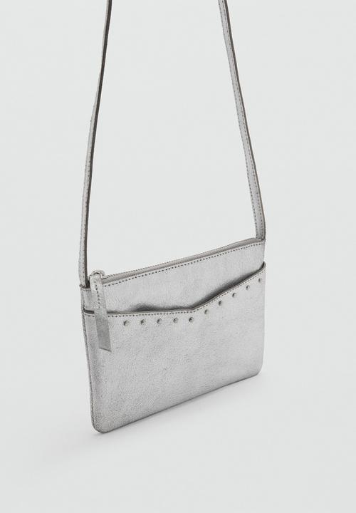MANGO - Mini bag silver - silver
