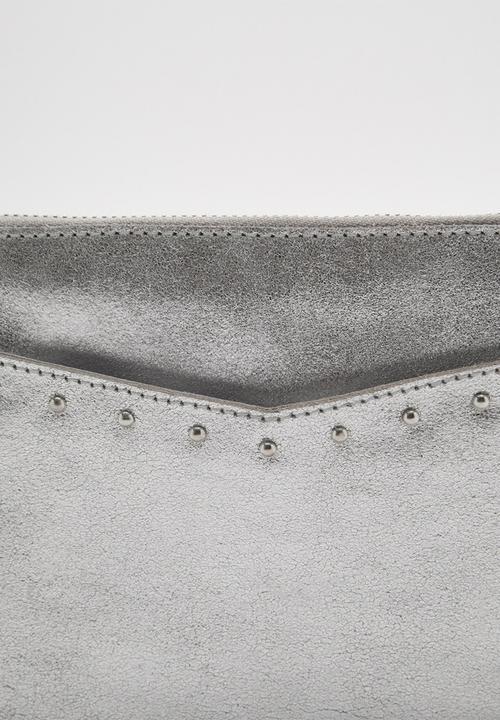 MANGO - Mini bag silver - silver