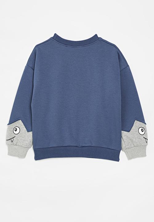 Pop Candy - Little monster sweat top - blue