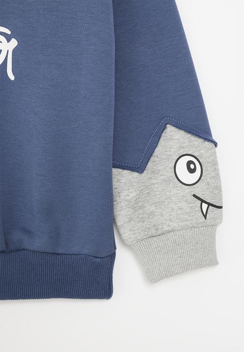 Pop Candy - Little monster sweat top - blue