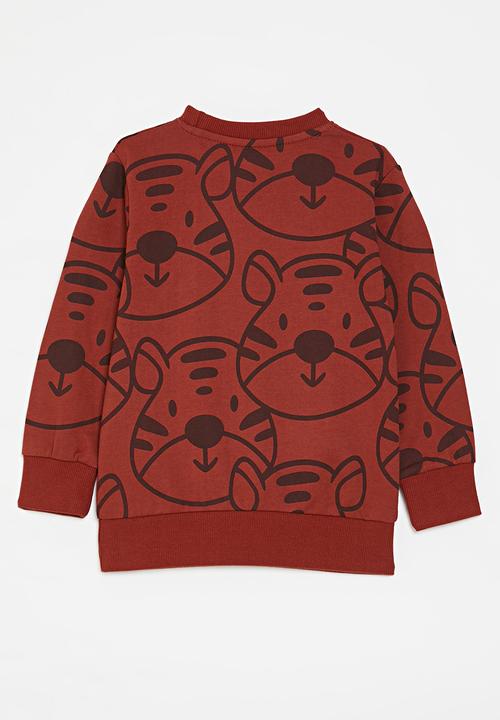 Pop Candy - Printed sweat top - maroon