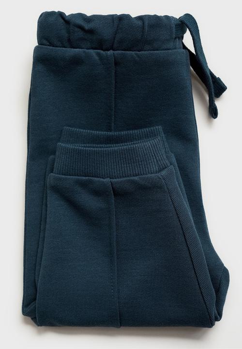 MANGO - Joggers butter - navy