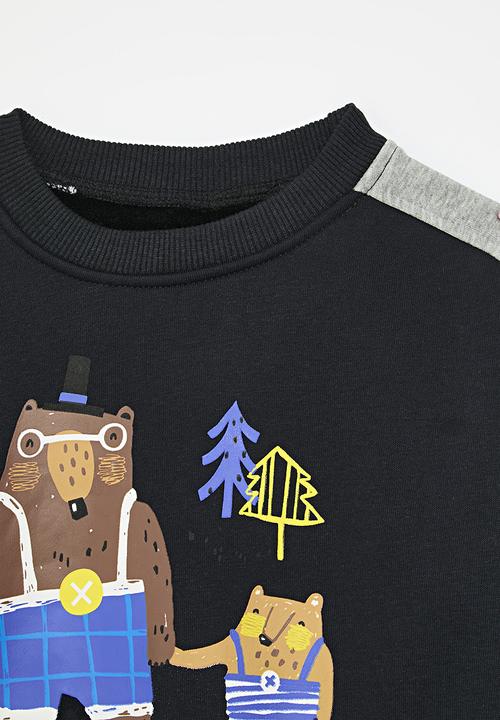Pop Candy - Printed sweat top - navy blue