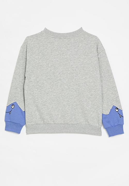 Pop Candy - Printed sweat top - grey