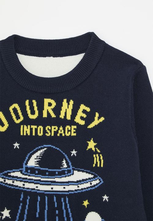 Pop Candy - Journey into space sweat top - navy
