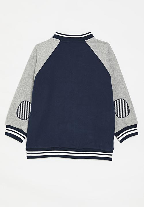 Pop Candy - Baseball jacket - grey & blue