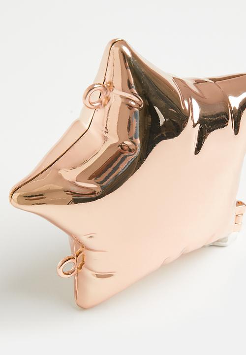 Pop Candy - Star shaped clutch bag-gold