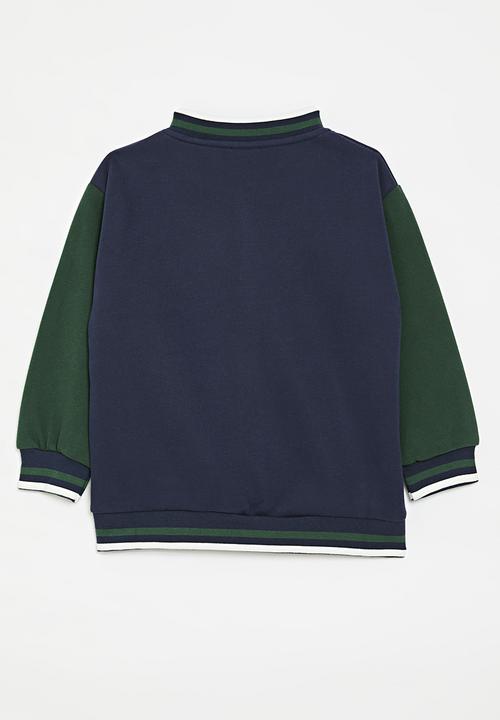 Pop Candy - Colour block baseball jacket - multi