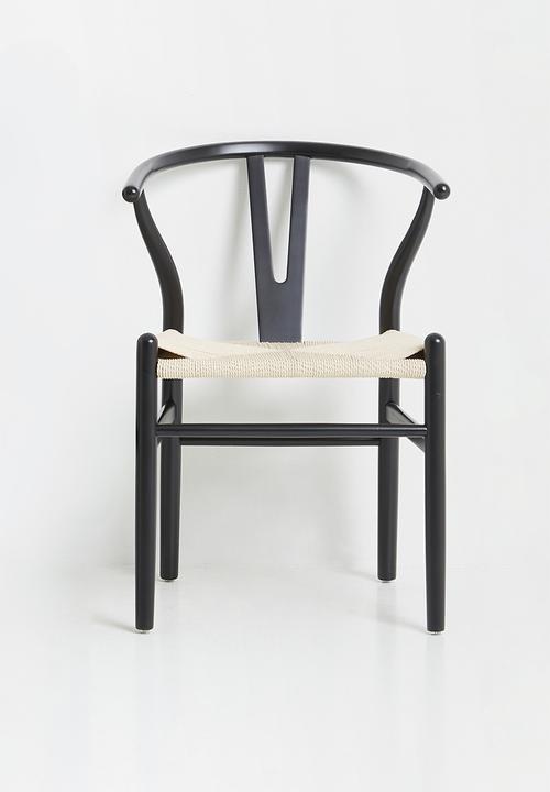 Sixth Floor - Harmony solid wood chair - black