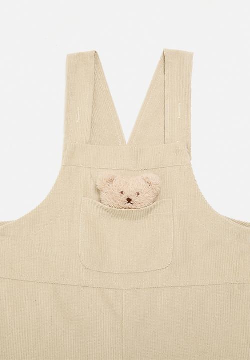 Pop Candy - Cord dungaree-beige