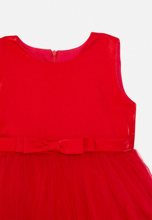 Pop Candy - Combo dress - red