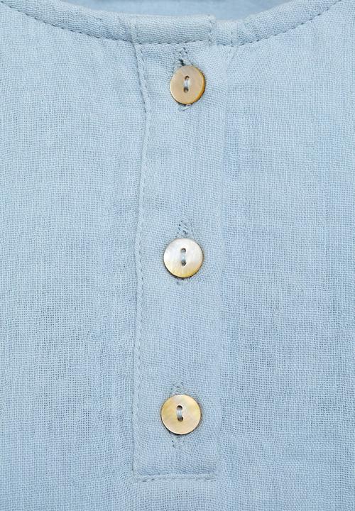 MANGO - Shirt panama - light pastel blue
