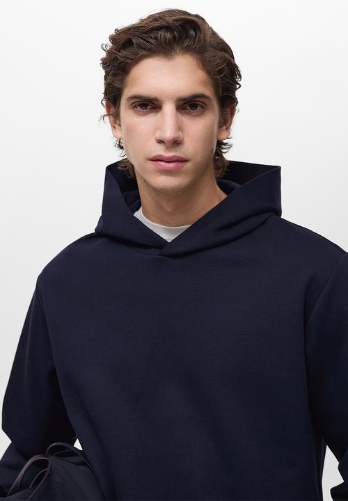 MANGO - Sweatshirt bone - navy blue