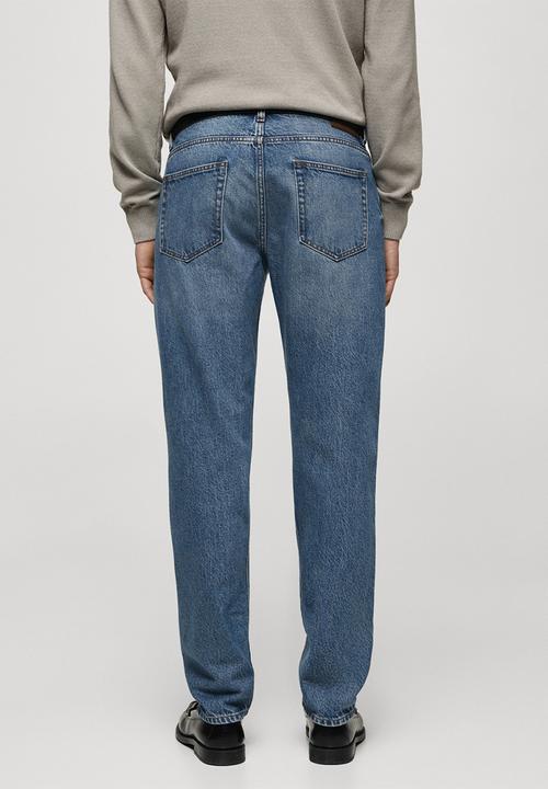 MANGO - Jeans bob - blue