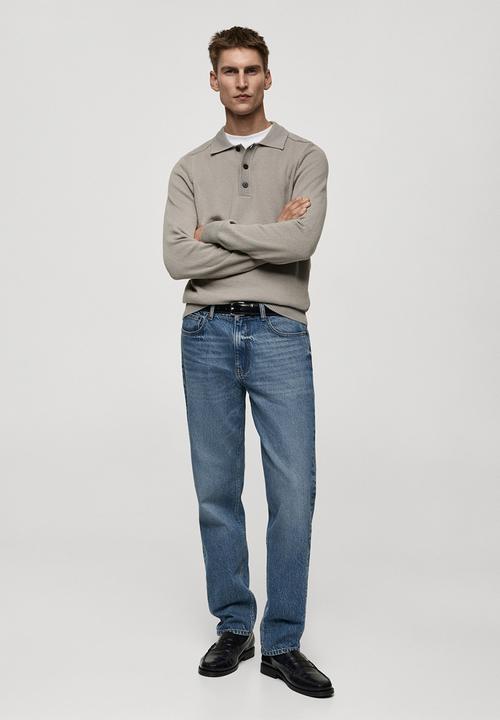 MANGO - Jeans bob - blue