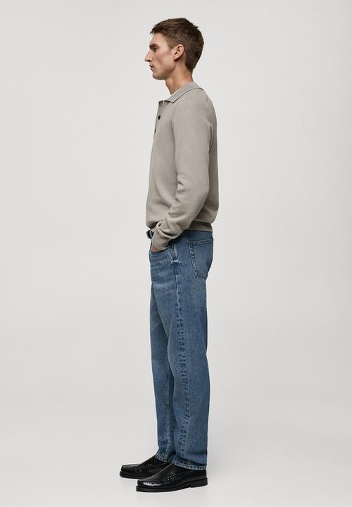 MANGO - Jeans bob - blue