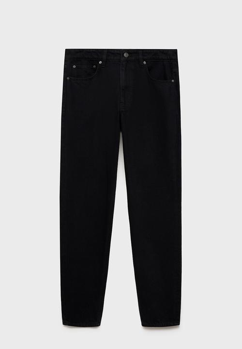 MANGO - Jeans bob  - black denim
