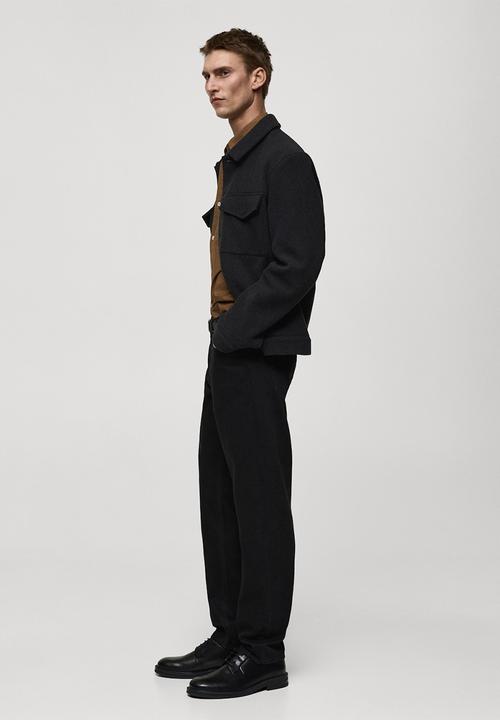 MANGO - Jeans bob  - black denim