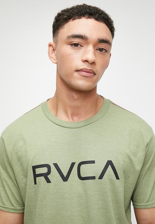 RVCA - Big rvca short sleeve red stitch - oil green & black logo