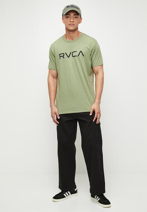 RVCA - Big rvca short sleeve red stitch - oil green & black logo