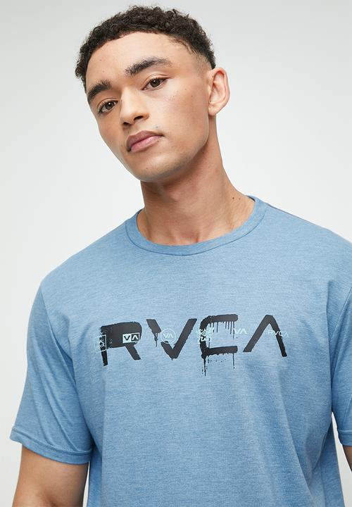 RVCA - All spray short sleeve red stitch - vintage navy