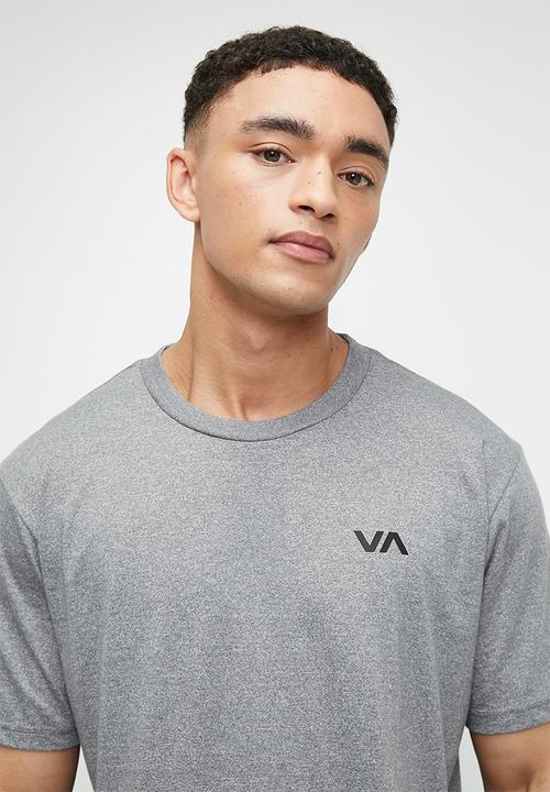 RVCA - Va essentials short sleeve - grey noise mocktwist & black logo	