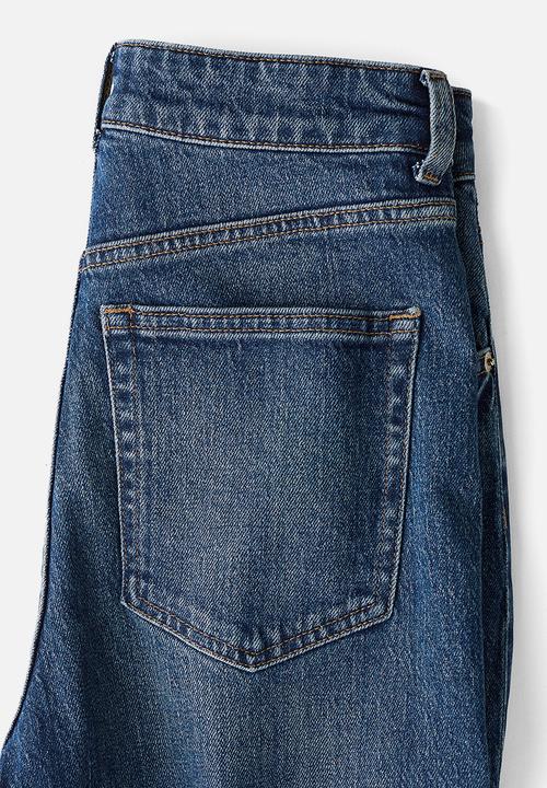 H&M - Wide high jeans - denim blue