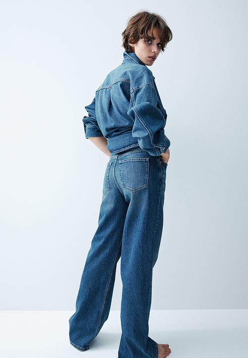 H&M - Wide high jeans - denim blue