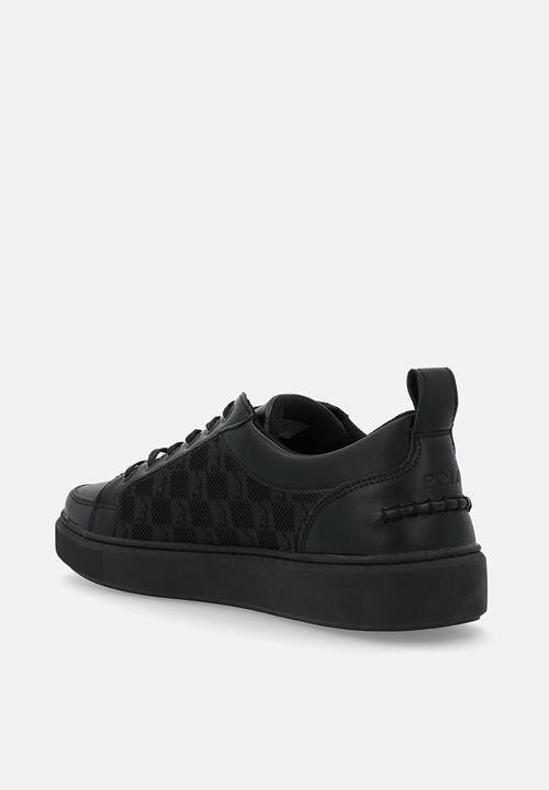 POLO - BLOCK MONOGRAM SNEAKER - BLACK