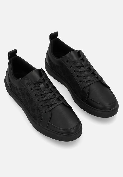 POLO - BLOCK MONOGRAM SNEAKER - BLACK